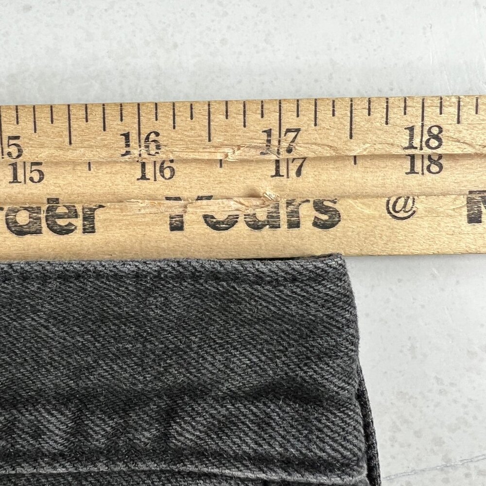 Levi's Jean Short Women 34 501 High Rise Black Cut Off Cotton Denim Jorts Tag 34 - Picture 16 of 16